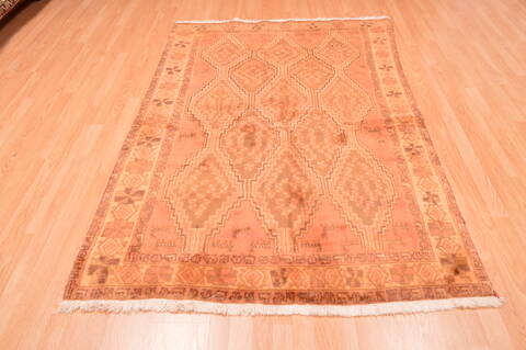 Gabbeh Beige Hand Knotted 48 X 611  Area Rug 100-89852 Image 4