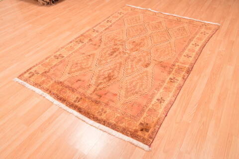 Gabbeh Beige Hand Knotted 48 X 611  Area Rug 100-89852 Image 5