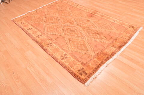 Gabbeh Beige Hand Knotted 48 X 611  Area Rug 100-89852 Image 6