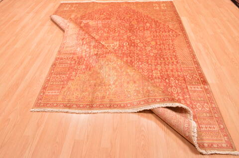 Qashqai Red Hand Knotted 64 X 86  Area Rug 100-89857 Image 15