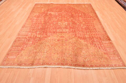 Qashqai Red Hand Knotted 64 X 86  Area Rug 100-89857 Image 1