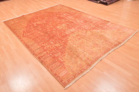 Qashqai Red Hand Knotted 64 X 86  Area Rug 100-89857 Image 3