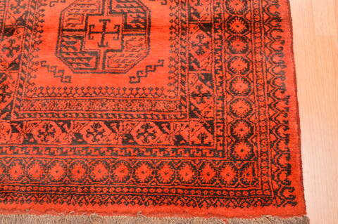 Khan Mohammadi Orange Hand Knotted 38 X 67  Area Rug 100-89862 Image 11