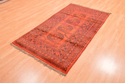 Khan Mohammadi Orange Hand Knotted 38 X 67  Area Rug 100-89862 Image 2