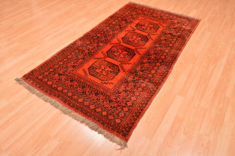 Khan Mohammadi Orange Hand Knotted 38 X 67  Area Rug 100-89862 Image 5