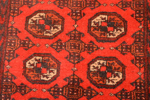 Khan Mohammadi Red Runner Hand Knotted 35 X 67  Area Rug 100-89867 Image 12