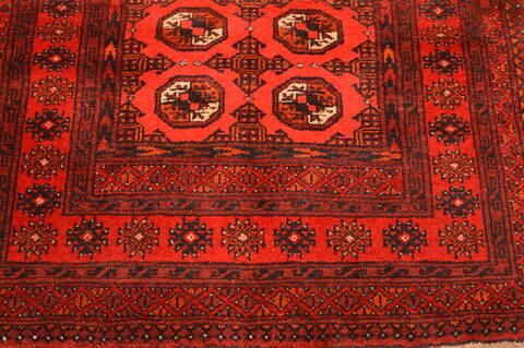 Khan Mohammadi Red Runner Hand Knotted 35 X 67  Area Rug 100-89867 Image 8