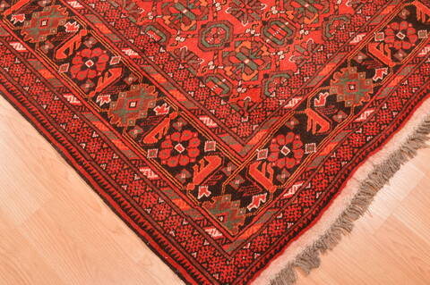 Khan Mohammadi Red Hand Knotted 57 X 78  Area Rug 100-89868 Image 11