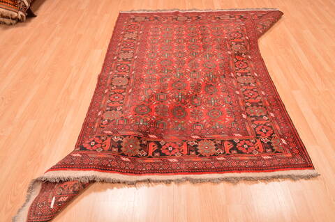 Khan Mohammadi Red Hand Knotted 57 X 78  Area Rug 100-89868 Image 15