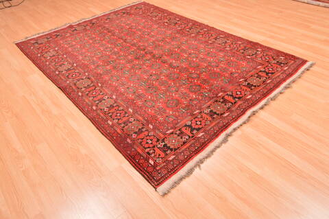 Khan Mohammadi Red Hand Knotted 57 X 78  Area Rug 100-89868 Image 5