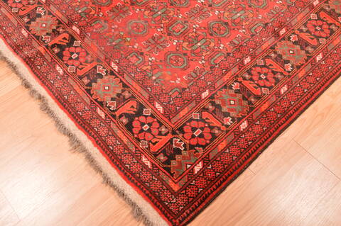 Khan Mohammadi Red Hand Knotted 57 X 78  Area Rug 100-89868 Image 7