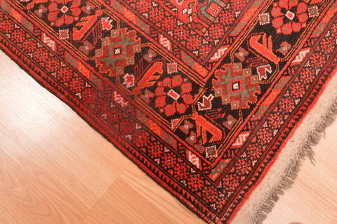 Khan Mohammadi Red Hand Knotted 57 X 78  Area Rug 100-89868 Image 9