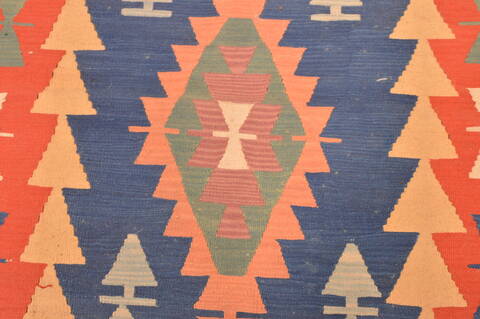 Kilim Orange Hand Knotted 310 X 58  Area Rug 100-89875 Image 7
