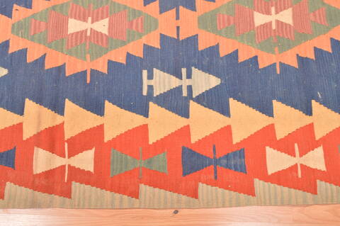 Kilim Orange Hand Knotted 310 X 58  Area Rug 100-89875 Image 8