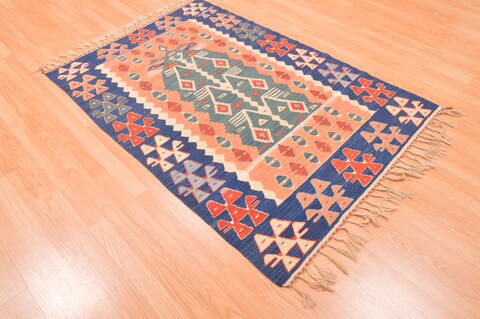 Kilim Red Flat Woven 38 X 56  Area Rug 100-89876 Image 3