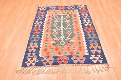 Kilim Red Flat Woven 38 X 56  Area Rug 100-89876 Image 4