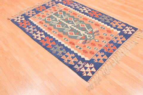 Kilim Red Flat Woven 38 X 56  Area Rug 100-89876 Image 5