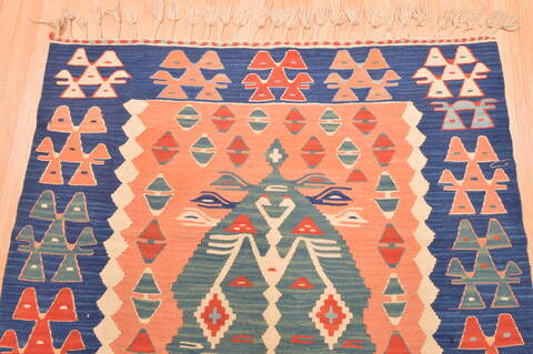 Kilim Red Flat Woven 38 X 56  Area Rug 100-89876 Image 8