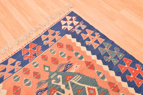 Kilim Red Flat Woven 38 X 56  Area Rug 100-89876 Image 9