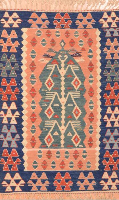 Kilim Red Flat Woven 38 X 56  Area Rug 100-89876 Image 0