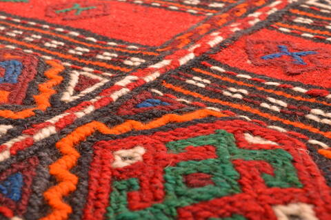 Kilim Red Flat Woven 310 X 47  Area Rug 100-89877 Image 13