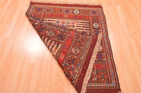 Kilim Red Flat Woven 310 X 47  Area Rug 100-89877 Image 14