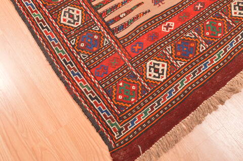 Kilim Red Flat Woven 310 X 47  Area Rug 100-89877 Image 7