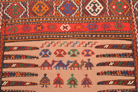 Kilim Red Flat Woven 310 X 47  Area Rug 100-89877 Image 9