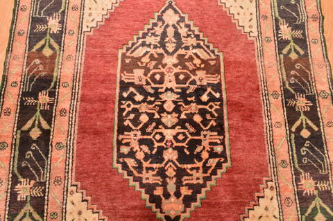 Karabakh Green Hand Knotted 47 X 73  Area Rug 100-89880 Image 10