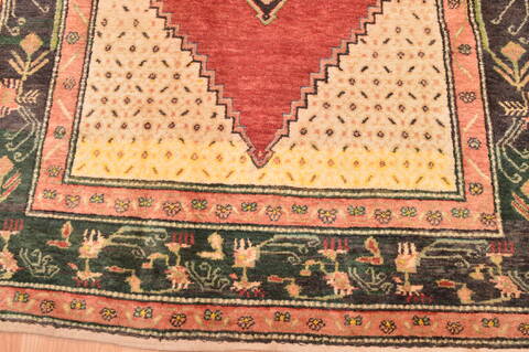 Karabakh Green Hand Knotted 47 X 73  Area Rug 100-89880 Image 11