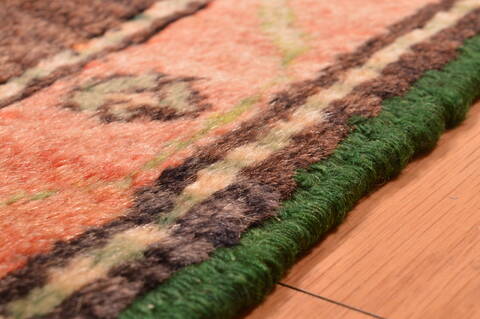 Karabakh Green Hand Knotted 47 X 73  Area Rug 100-89880 Image 13