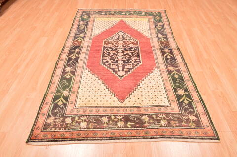 Karabakh Green Hand Knotted 47 X 73  Area Rug 100-89880 Image 4