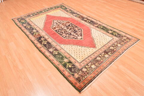 Karabakh Green Hand Knotted 47 X 73  Area Rug 100-89880 Image 6