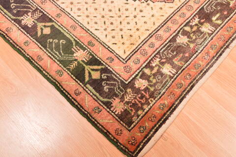 Karabakh Green Hand Knotted 47 X 73  Area Rug 100-89880 Image 7