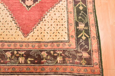 Karabakh Green Hand Knotted 47 X 73  Area Rug 100-89880 Image 8
