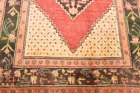Karabakh Green Hand Knotted 47 X 73  Area Rug 100-89880 Image 9