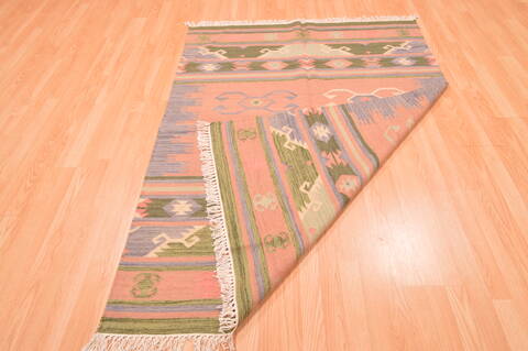Kilim Green Flat Woven 46 X 60  Area Rug 100-89882 Image 10