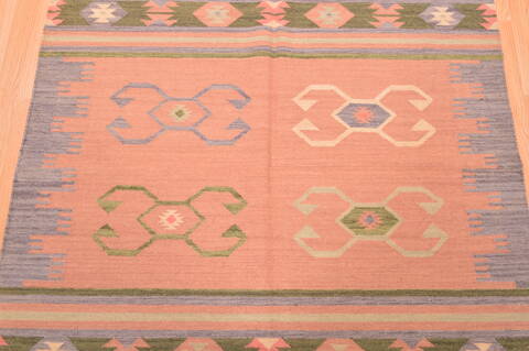 Kilim Green Flat Woven 46 X 60  Area Rug 100-89882 Image 9