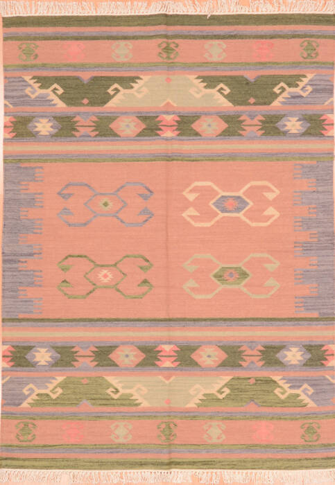 Kilim Green Flat Woven 46 X 60  Area Rug 100-89882 Image 0