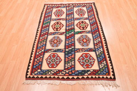 Kilim Multicolor Flat Woven 32 X 50  Area Rug 100-89883 Image 1