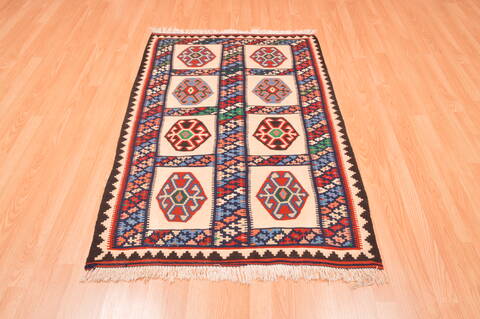 Kilim Multicolor Flat Woven 32 X 50  Area Rug 100-89883 Image 4