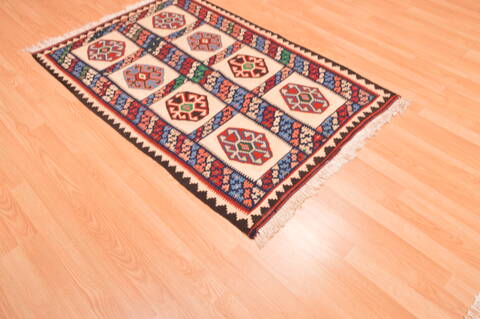 Kilim Multicolor Flat Woven 32 X 50  Area Rug 100-89883 Image 5