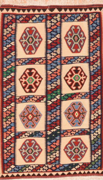 Kilim Multicolor Flat Woven 32 X 50  Area Rug 100-89883 Image 0