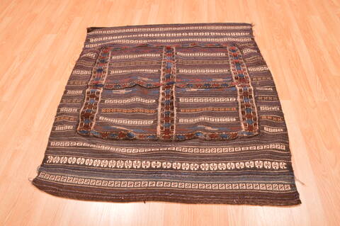 Baluch Brown Square Flat Woven 41 X 46  Area Rug 100-89903 Image 4
