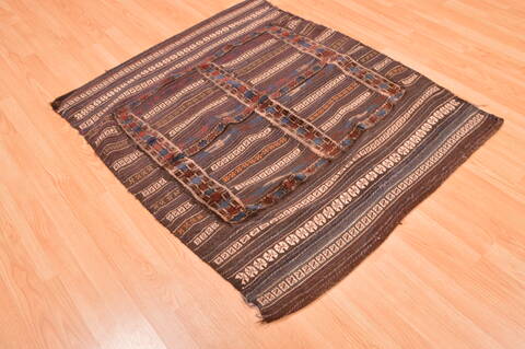 Baluch Brown Square Flat Woven 41 X 46  Area Rug 100-89903 Image 5