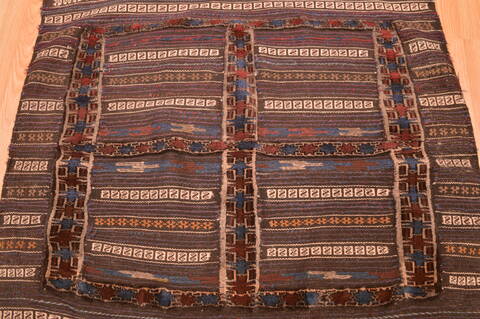 Baluch Brown Square Flat Woven 41 X 46  Area Rug 100-89903 Image 6