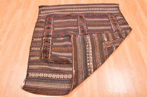 Baluch Brown Square Flat Woven 41 X 46  Area Rug 100-89903 Image 8
