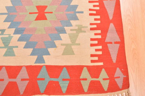 Kilim Red Hand Knotted 38 X 57  Area Rug 100-89904 Image 10