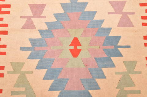 Kilim Red Hand Knotted 38 X 57  Area Rug 100-89904 Image 8