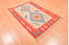 Kilim Red Hand Knotted 38 X 57  Area Rug 100-89904 Thumb 3